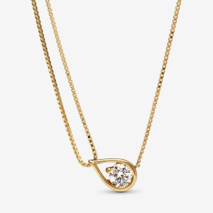 Pandora Brilliance Lab-created 0.75 ct tw Diamond Double Collier Lab-Created Diamond Gold | MQAJKIU-63