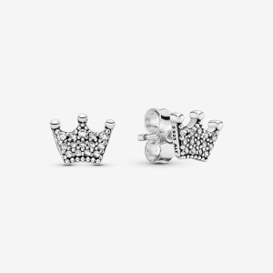 Pandora Crowns Ohrstecker Silber | ADCPJBY-65