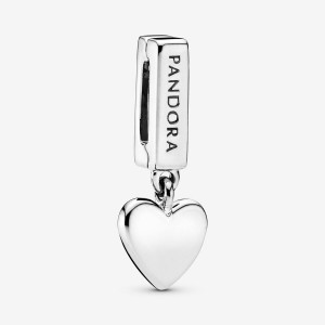 Pandora Heart Dangle Clip Klammern Silber | ZEKYVJU-26