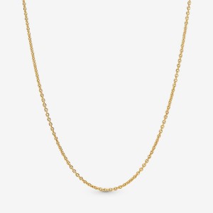 Pandora Klassische Cable Halsketten Gold | LSPAUTN-46