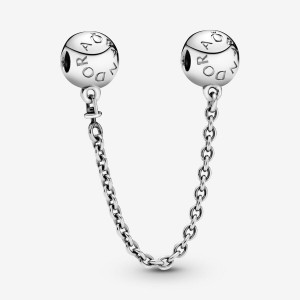 Pandora Logo Sicherheits Safety Chains Silber | DYCFLSQ-36