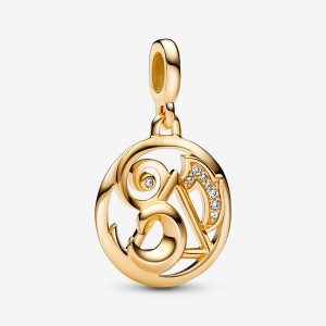 Pandora ME The Elements Medallion Anhänger Gold | BQNIVKX-30