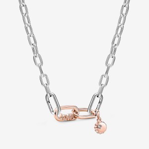 Pandora Pandora ME Link Chain Necklace Halsketten Two-tone | QGJOESF-68