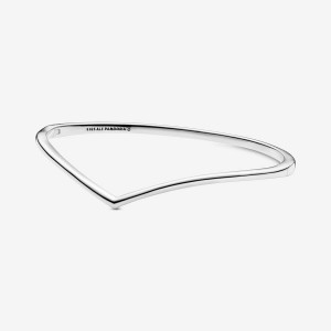 Pandora Polished Wishbone Bangle Armreifen Silber | CAMZOGI-62