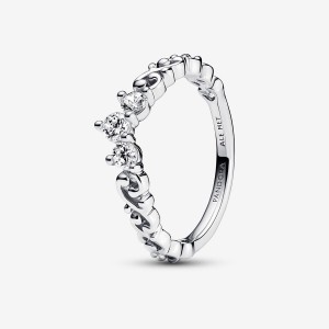 Pandora Regal Swirl Tiara Kleiner Finger Silber | TYL-978541