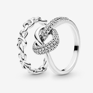 Pandora Ring-sets Silber | FXH-190365