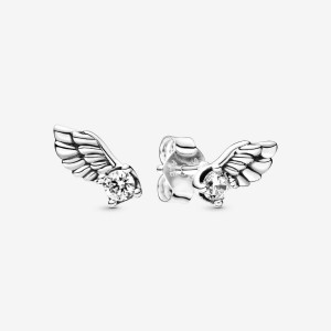 Pandora Sparkling Angel Wings Ohrstecker Silber | BJUKRLF-39