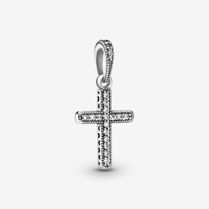 Pandora Sparkling Cross Anhänger Silber | CLDHJOI-30