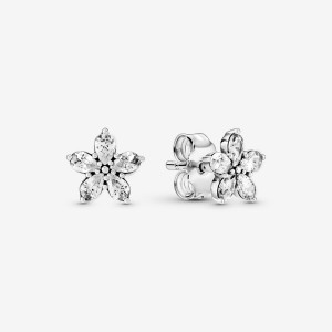 Pandora Sparkling Snowflakes Ohrstecker Silber | DHZSKGT-12