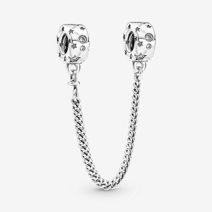 Pandora Stars & Galaxy Sicherheits Safety Chains Silber | TWGEPXO-20