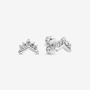 Pandora Tiara Wishbones Ohrstecker Silber | JXOFSGM-81