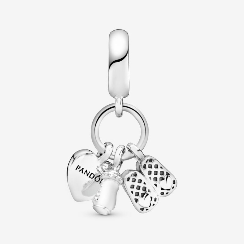 Pandora Baby Bottle and Shoes Dangle Charm mit Anhänger Bracelets | LPEGXWJ-93