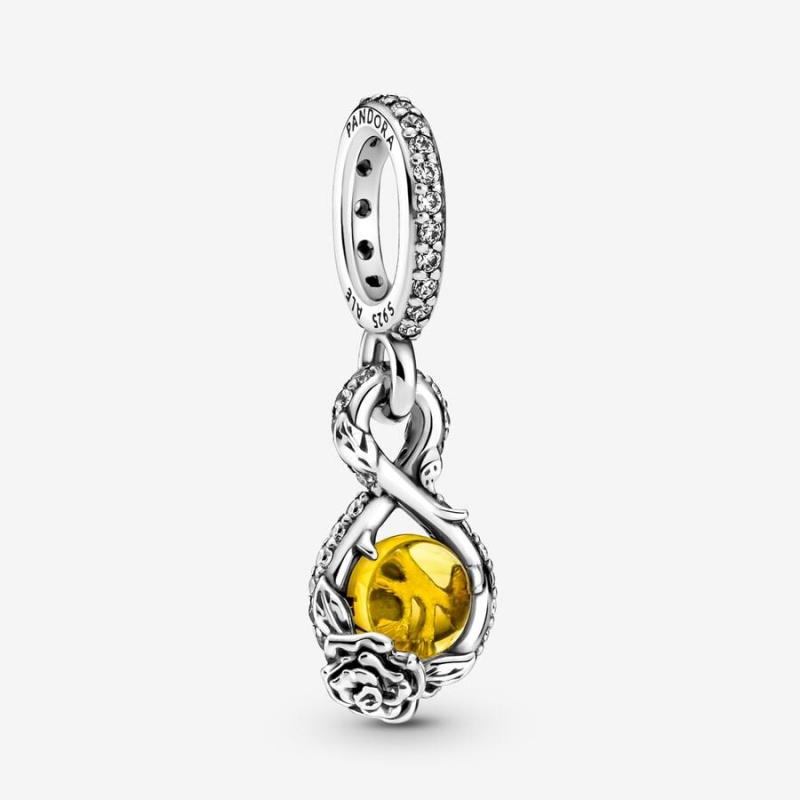 Pandora Belle Infinity & Rose Flower Anhänger Silber | OWVNZJX-18