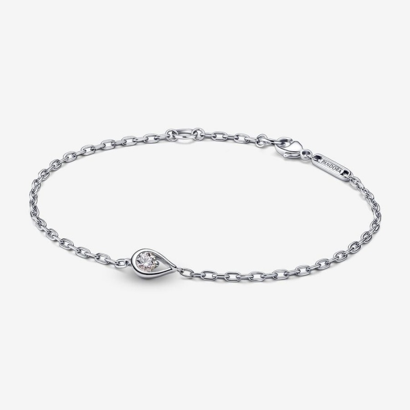 Pandora Brilliance 0.15 ct tw Armbänder Silber | QYPTRCI-70