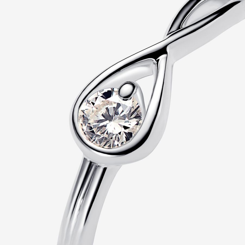 Pandora Brilliance 0.15 ct tw Lab-Created Diamond Silber | VUQPCOH-62