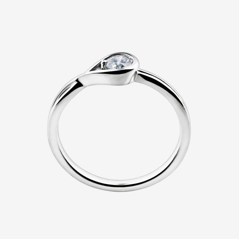 Pandora Brilliance 0.25 ct tw Ringe Silber | JGVSUAK-63