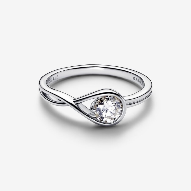 Pandora Brilliance 0.50 ct tw Ringe Silber | BDCOIUT-30