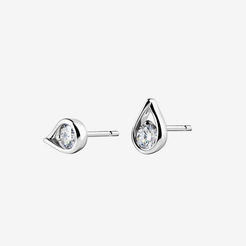 Pandora Brilliance 0.50 ct tw Stud Lab-Created Diamond Silber | NCWPXGM-13