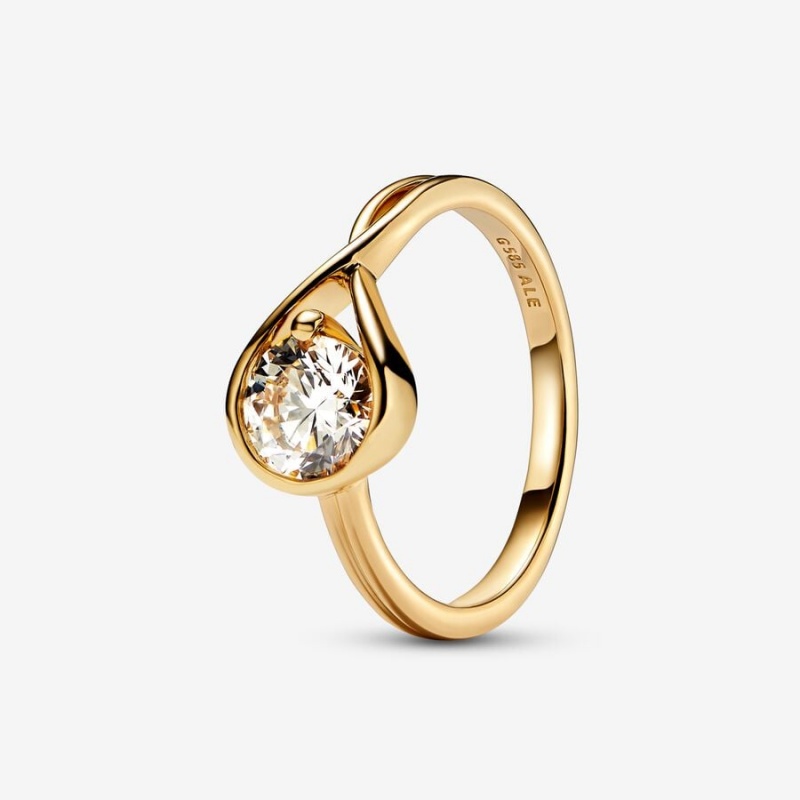 Pandora Brilliance 1.00 ct tw Lab-Created Diamond Gold | TMKWNYP-10