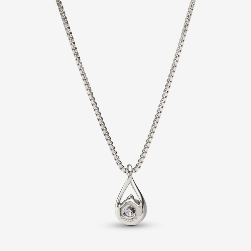 Pandora Brilliance Lab-created 0.50 ct tw Diamond Lab-Created Diamond Weiß Gold | LBZOFAV-75