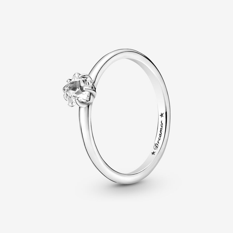 Pandora Celestial Sparkling Star Solitaire Solitär Silber | QLADCTM-50