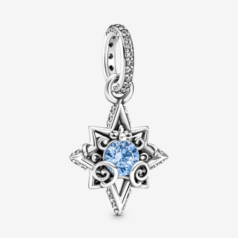 Pandora Cinderella Blue Star Anhänger Silber | HXWNTIK-27