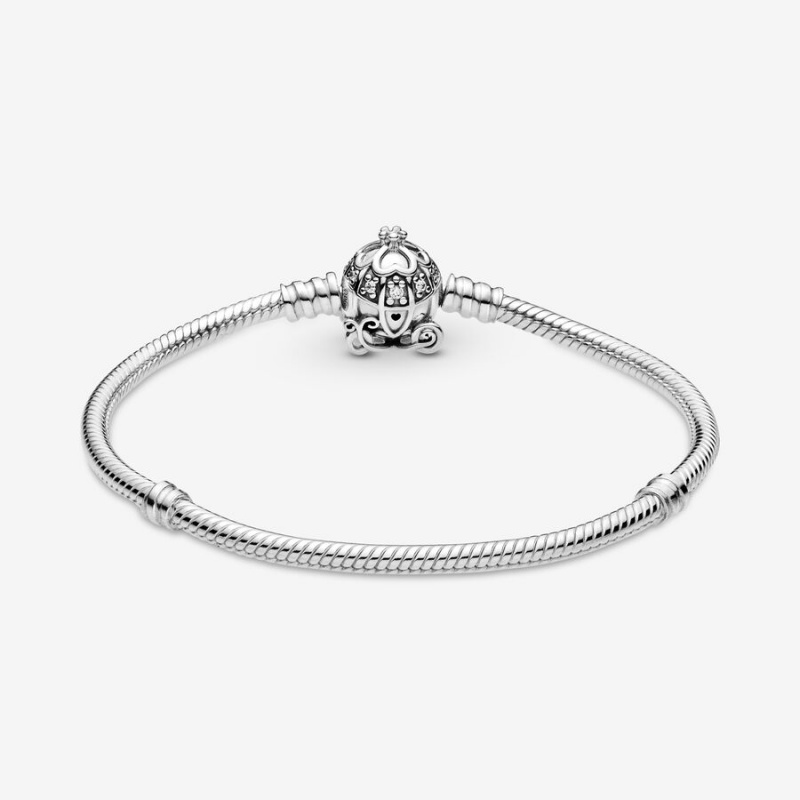 Pandora Cinderella Pumpkin Coach Clasp Moments Charm Silber | SQHCXEM-19