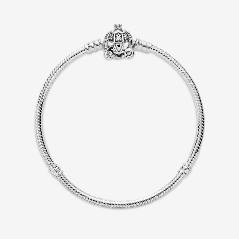 Pandora Cinderella Pumpkin Coach Clasp Moments Charm Silber | SQHCXEM-19