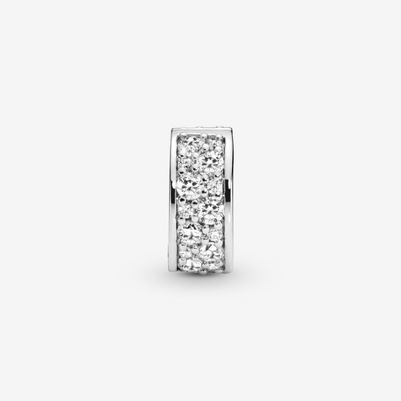 Pandora Clear Pavé Clip Klammern Silber | BOMWERK-05