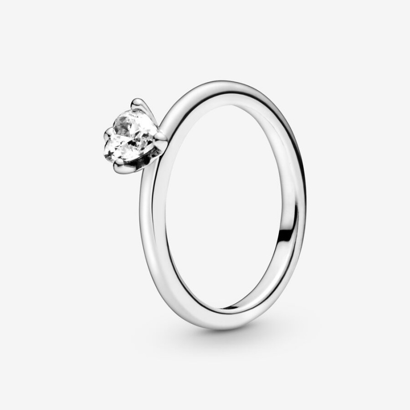 Pandora Clear Solitaire Solitär Silber | WVAMSZN-63