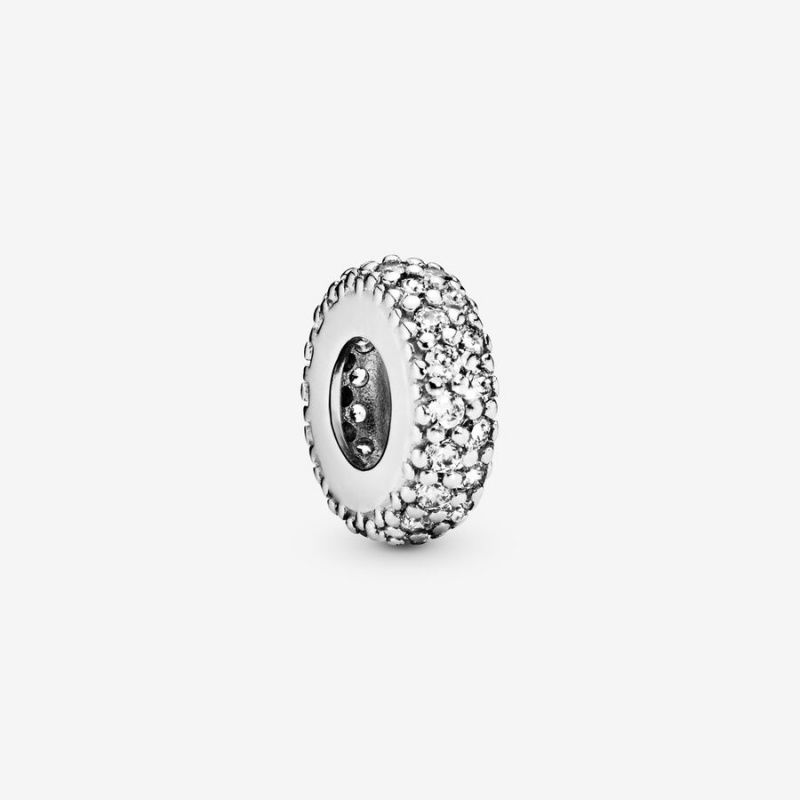 Pandora Clear Sparkle Spacer Abstandshalter Silber | CLPNGJW-82