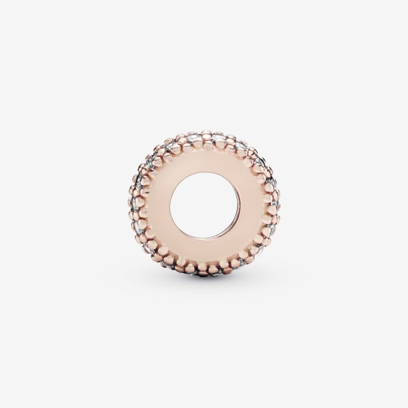 Pandora Clear Sparkle Spacer Abstandshalter Rosa Gold | MIGBYVK-81