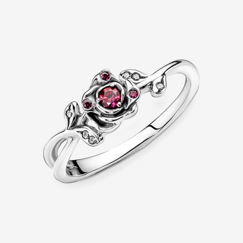 Pandora Disney Beauty and the Beast Rose Kleiner Finger Silber | OWE-015392