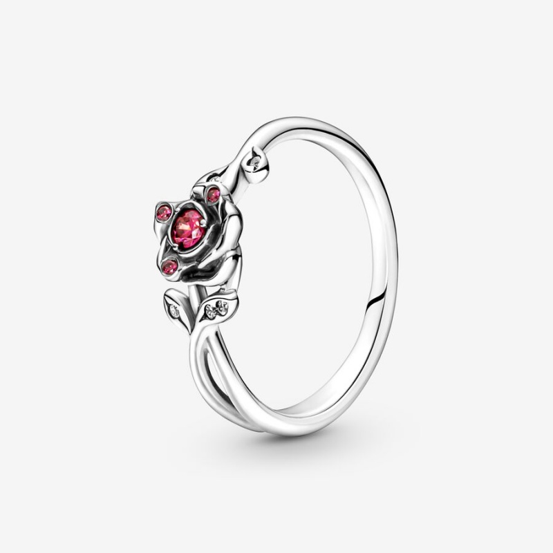 Pandora Disney Beauty and the Beast Rose Kleiner Finger Silber | OWE-015392