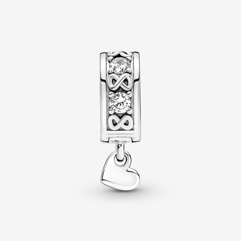 Pandora Family Always Pavé Clip Klammern Silber | VXNBRIK-42