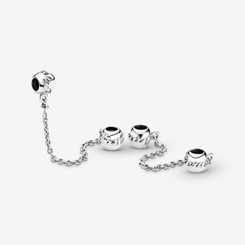 Pandora Family Forever Sicherheits Safety Chains Silber | AWJYZMG-48