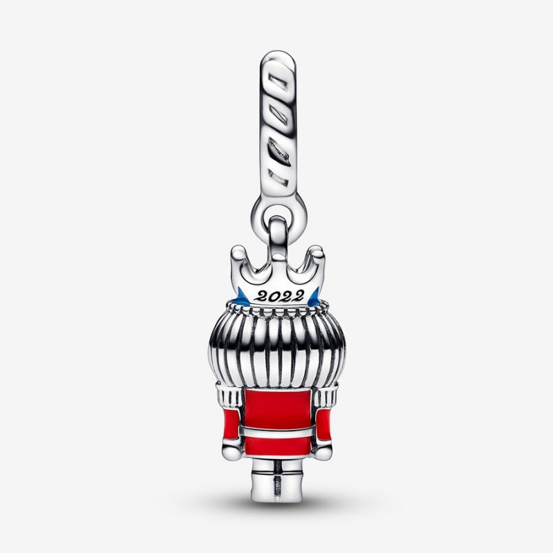 Pandora Festive Nutcracker 2022 Dangle Charm mit Anhänger Silber | RFYVABG-51