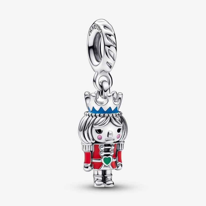 Pandora Festive Nutcracker 2022 Dangle Charm mit Anhänger Silber | RFYVABG-51