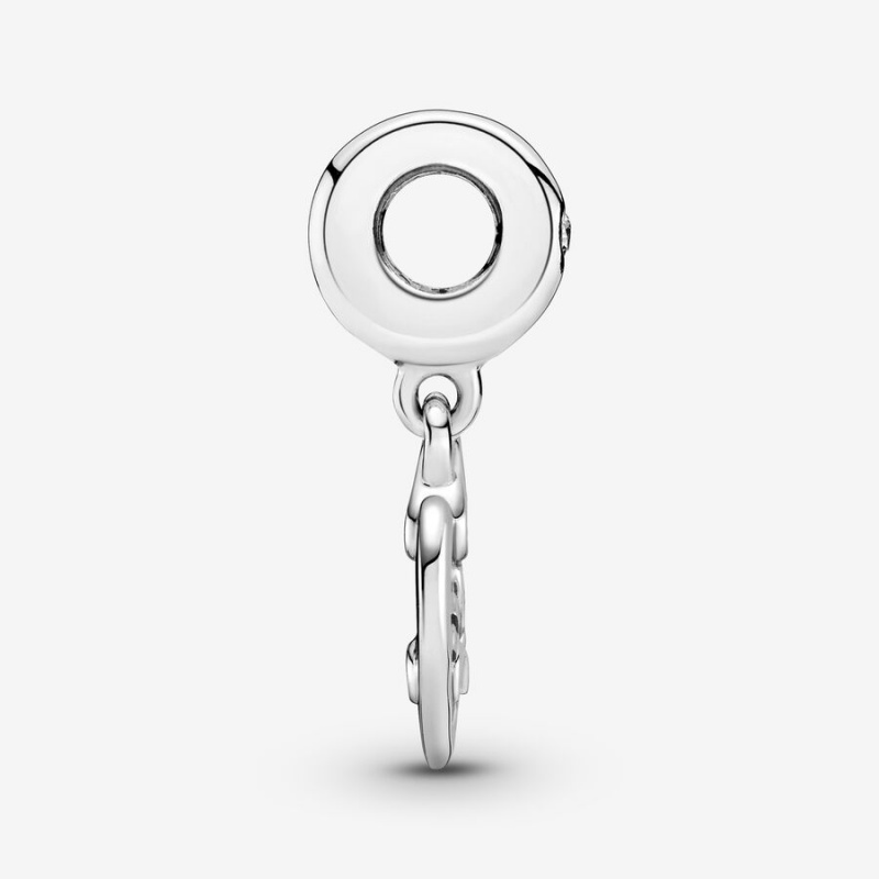 Pandora Friends Forever Heart Dangle Charm mit Anhänger Silber | UPRHLJA-42