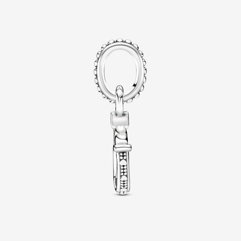 Pandora Good Luck Horseshoe Dangle Charm mit Anhänger Silber | ERMTVFJ-86