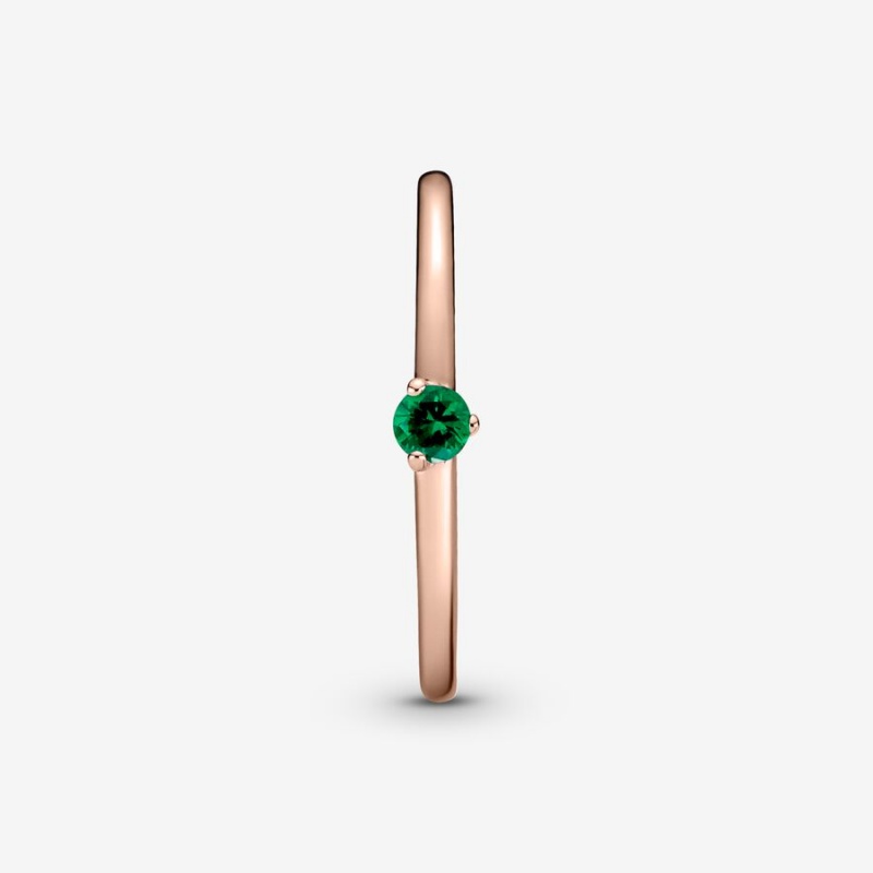 Pandora Green Solitaire Solitär Rosa Gold | HPSBMON-47