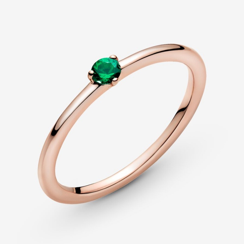 Pandora Green Solitaire Solitär Rosa Gold | HPSBMON-47