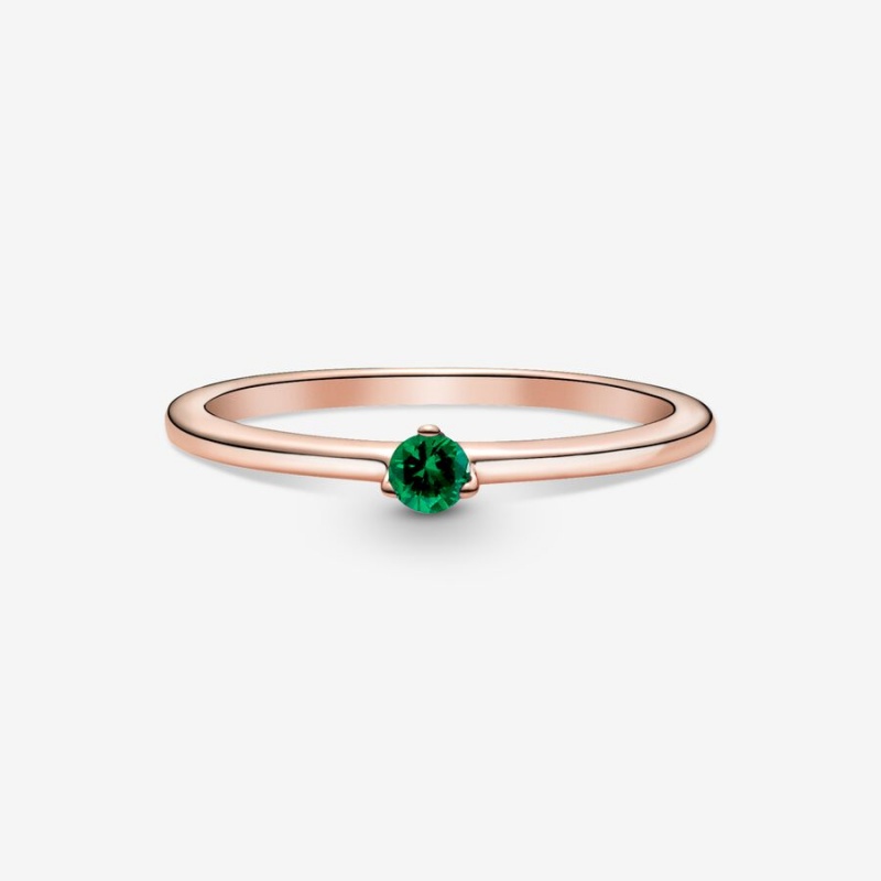 Pandora Green Solitaire Solitär Rosa Gold | HPSBMON-47