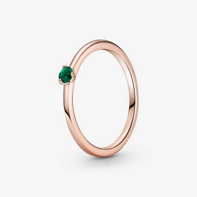 Pandora Green Solitaire Solitär Rosa Gold | HPSBMON-47