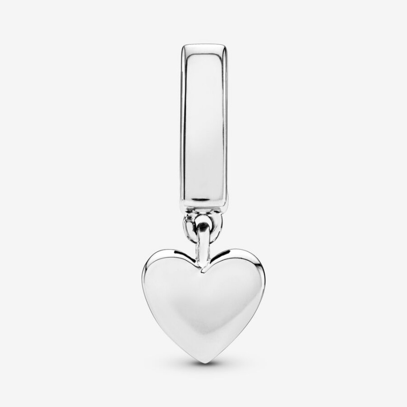 Pandora Heart Dangle Clip Klammern Silber | ZEKYVJU-26