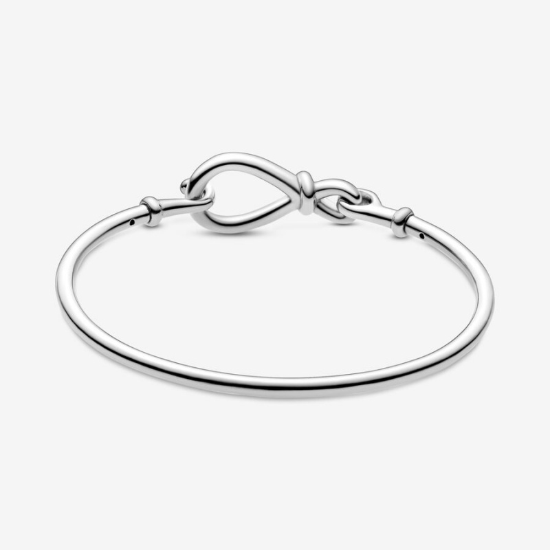 Pandora Infinity Knot Bangle Armreifen Silber | RQNSPEZ-05