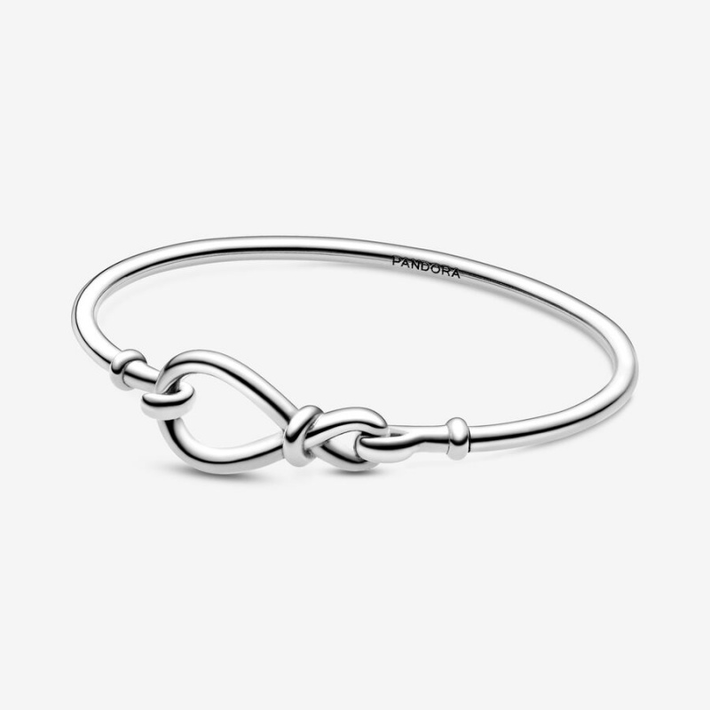 Pandora Infinity Knot Bangle Armreifen Silber | RQNSPEZ-05