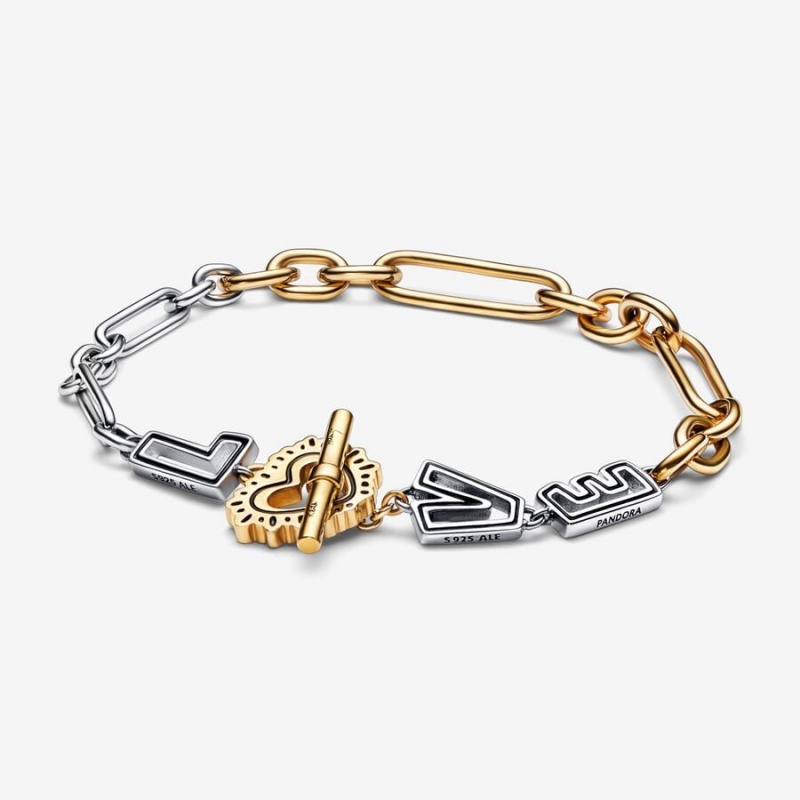 Pandora Keith Haring x Two-tone Love Links Verknüpfung Two-tone | UMKFRXS-69