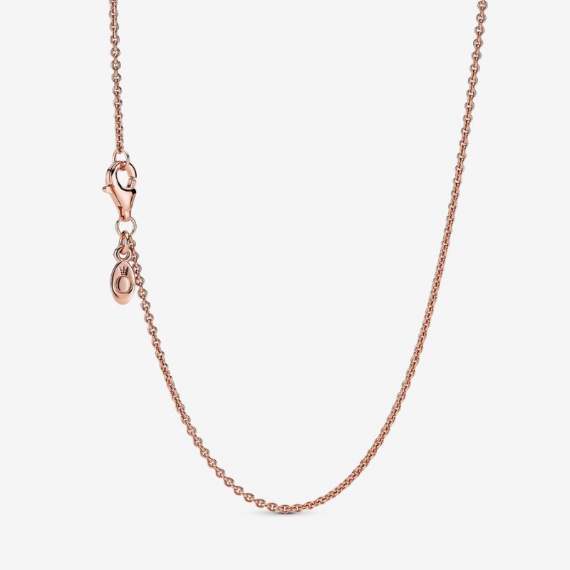 Pandora Klassische Cable Halsketten Rosa Gold | SEOTBLN-74