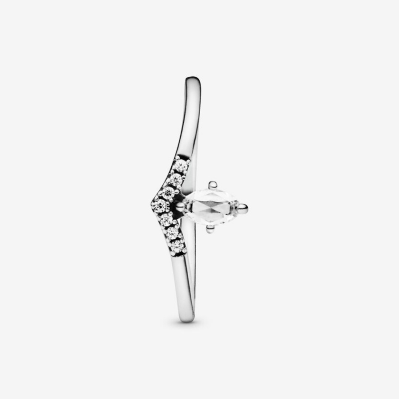 Pandora Klassische Wishbone Stapelbar Silber | WRM-503287